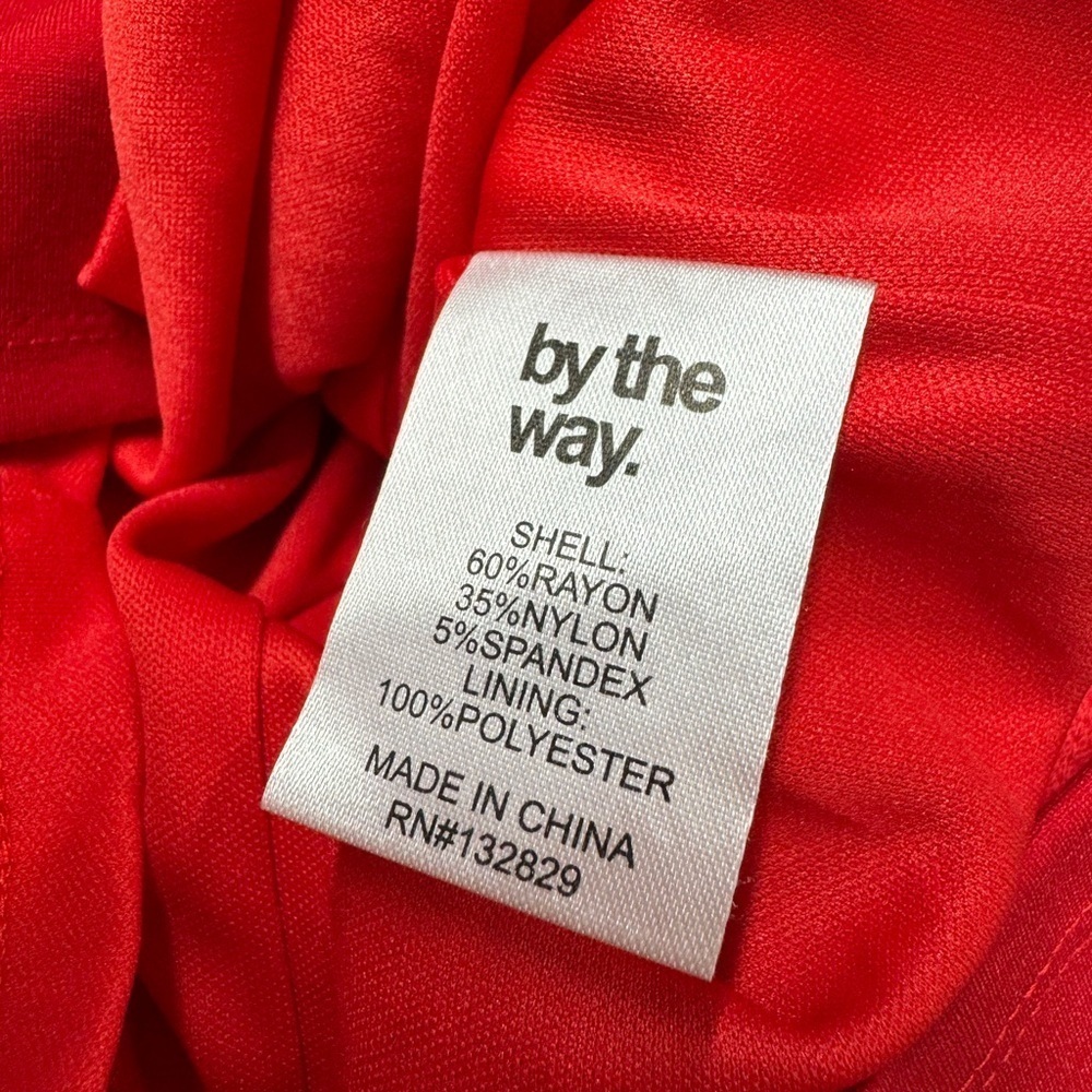 NWT REOLVE BY THE WAY. Melodie Strapless Zip Dress Red S - Picture 9 of 9